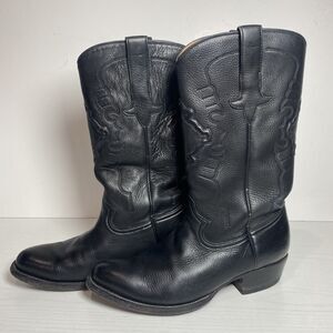 Gavel‎ Santino Bullhide Cowboy Boots Black Mens Size 8